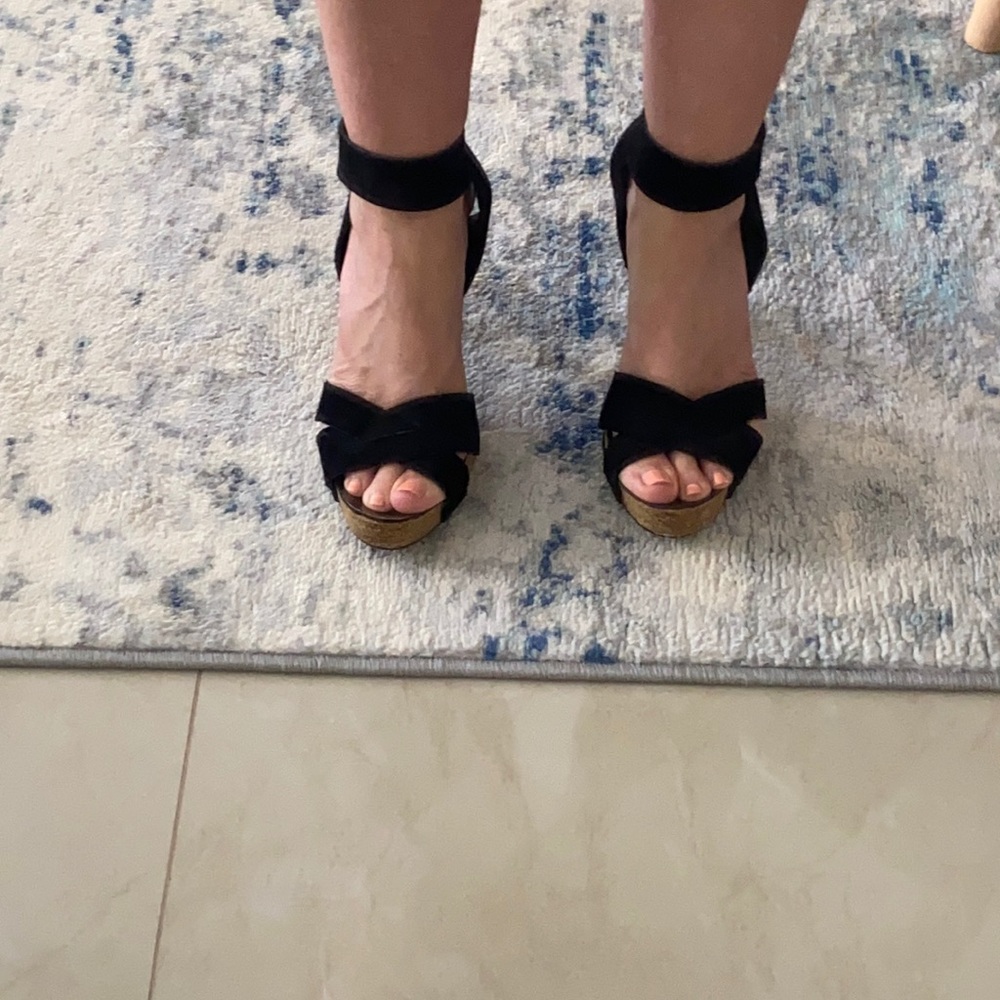 Pedro Garcia black suede sandals